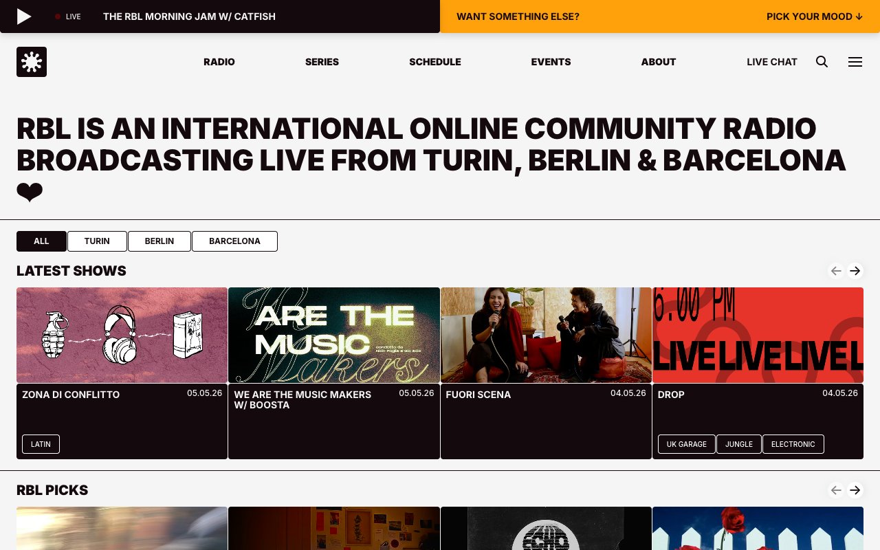 Screenshot di Radio Banda Larga